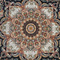 یک جفت فرش ماشینی دستباف گونه 12 متری