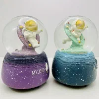 گوی برفی موزیکال کوکی چرخشی مدل فضانورد سایز بزرگ|کلکسیون و سرگرمی|تهران, درختی|دیوار