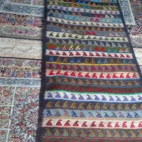 گلیم دست بافت|گلیم، جاجیم، گبه|کرمانشاه, |دیوار