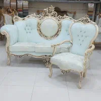 مبل۷نفره استیل کلاسیک راش گرجستان درحدآک مدل سزار