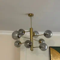 یک جفت لوستر مولکولی وارداتی|لوستر و چراغ آویز|تهران, تهرانپارس جنوبی|دیوار