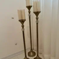آباژور و شمعدان سه تایی