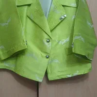 کت بسیار زیبا ژاگارد رنگ سبز پسته ای