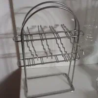 استند استیل قاشق وچنگال ،استندفنجان ،جاتخم مرغی|ظروف سرو و پذیرایی|قم, شهرک قدس|دیوار