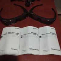 ۲ عددعینک سه بعدی سونی و سینک ترانسمیتر