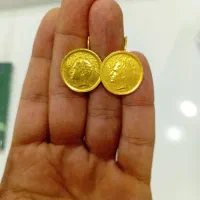 گوشواره طلای کلکسیونی محمد رضا پهلوی