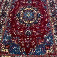 دوتخته فرش۲در۳ دست بافت وکناره۱/۵در۴ماشینی