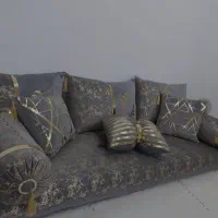 ست شاه نشین وبالشت گرد وچهار گوش|رختخواب، بالش، پتو|دزفول, |دیوار