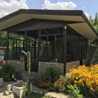 اجرای سقف شیروانی آلاچیق آمد.از پلی کربنات و سوله|خدمات پیشه و مهارت|قم, نیروگاه|دیوار