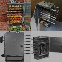 کباب پز دوطرفه بدون دود و بو مخصوص آپارتمان14نفره