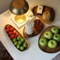 بشقاب چوب گردو