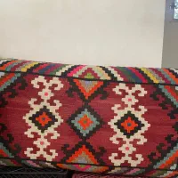 دوعدد گلیم پشمی بسیار تمیز در حد نو