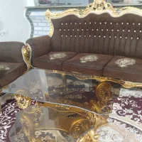 مبل ۹نفره سلطنتی عسلی تیره