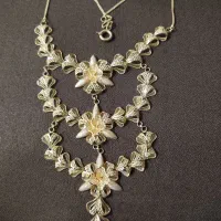 گردنبند سه طبقه طرح پنج شیر