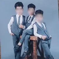 لباس مجلسی پسرونه همراه کفش کالج