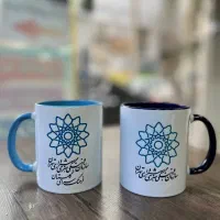 چاپ ماگ و نیم ماگ ساده و دسته داخل رنگی