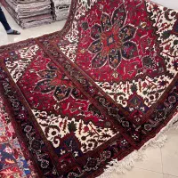 جفت ۶متری دستبافت هریس قرمز نقشه خاص