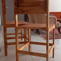 صندلی چوبی دست ساز|صندلی و نیمکت|اصفهان, باغ فدک|دیوار