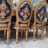 مبلمان استیل ۹ نفره همراه با غذاخوری|مبلمان خانگی و میز عسلی|ماهدشت, |دیوار