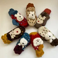 دستکش بافتنی بزرگسال وارداتی