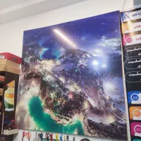 تابلو بنری قاب چوبی|تابلو، نقاشی، عکس|مشهد, هفت تیر (حافظ)|دیوار