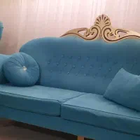 مبلمان هفت نفره و میز جلومبلی و عسلی|مبلمان خانگی و میز عسلی|شازند, |دیوار