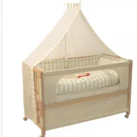 فروش تخت چوبی کودک کنارمادر آلمانی تا ۵ سال