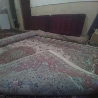 جفت فرش گل ابریشم دستباف کاشان|فرش|کاشان, یحیی آباد|دیوار