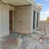 اجرای نما ساده اجر شاموتی سنگ  کاشی سرامیک بدنه