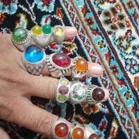 سلام تعدادی انگشتر همه نقره قدیمی به ضمانت