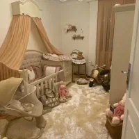 سرویس تخت نوزاد نوجوان و روتختی و پرده اشانتیون