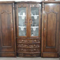 کمد و ویترین سه تکه چوبی