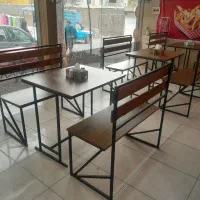 میز صندلی نیمکتی ۴ نفره