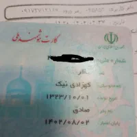 گم کردن کارت ملی و بانکی