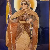 تابلو عکس حضرت محمد ص طلا کوب ونقره کوب