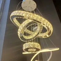 لوستر کریستالی سه حالته|لوستر و چراغ آویز|تهران, اتابک|دیوار