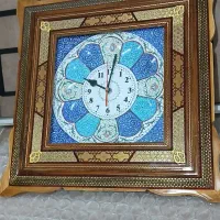 ساعت دیواری میناکاری وخاتم کاری|ساعت دیواری و تزئینی|رشت, یخسازی|دیوار