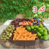 ظروف چوبی اردو خوری دکوری تزئینی|ظروف سرو و پذیرایی|تاکستان, |دیوار