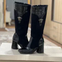 چکمه زنانه بدنه مخمل