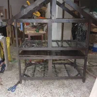 لانه چوبی،تازه ساخت توری فلزی درب چوبی هم دلره