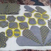 دوخت سرویس آشپزخانه پارچه ای|سفره، حوله، دستمال آشپزخانه|اراک, |دیوار