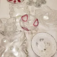 حراج تعداد زیادی ظرف ظروف میوه شیرینی آجیل خوری نو