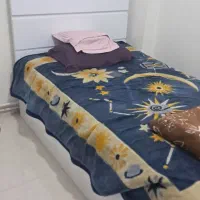 تخت عرض ۱۲۰ هایگلاس ترک در حد نو