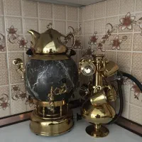 سماور گازی طلایی