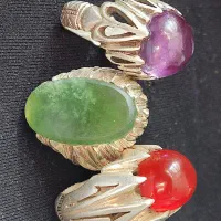 انگشتر یشم شجری و کلوخه یمن  و لعل  فروش یا معاوضه