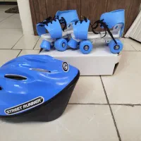 اسکیت چهار چرخ به همراه کلاه|دوچرخه، اسکیت، اسکوتر|قزوین, |دیوار