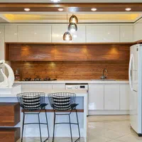 کابینت آشپزخانه ام دی اف سفید و‌ میله ای|مصالح و تجهیزات ساختمان|گرگان, |دیوار