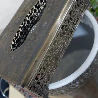 ست سطل و جا دستمال کاغذی نو|صنایع دستی و سایر لوازم تزئینی|بندرعباس, |دیوار