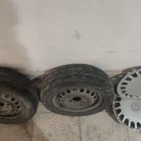 لاستیک با رینگ و یکسری لوازم پرایدی|قطعات یدکی و لوازم جانبی|شاهرود, |دیوار