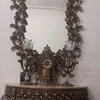 آینه شمعدان طرح برنز